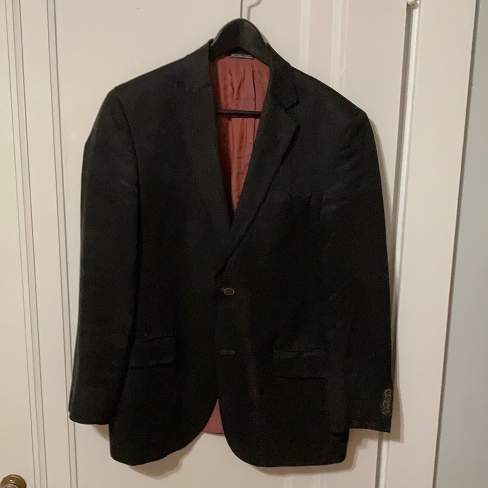 Saks Fifth Ave Black Double Vented Sports Jacket